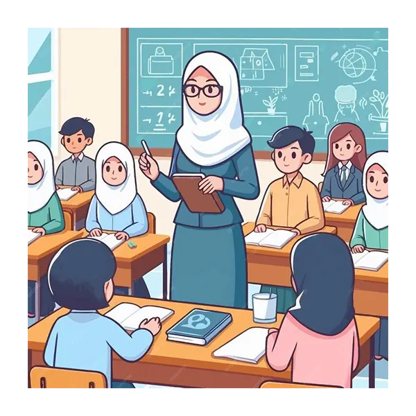 Cours de Coran en petit groupe — apprentissage, répétition et mémorisation des sourates